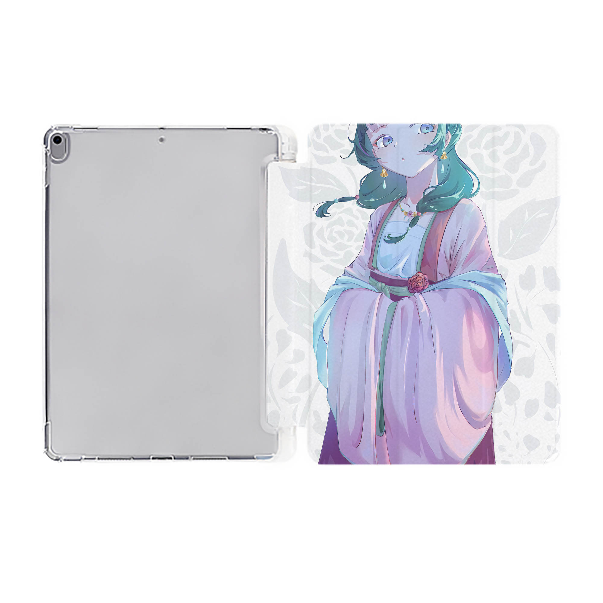 （画像用） 薬屋のひとりごと The Apothecary Diaries IPad ケース ペン収納付き 三つ折りスタンド PUレザー×シリコン 対応機種9.5/10.5/10.9インチ